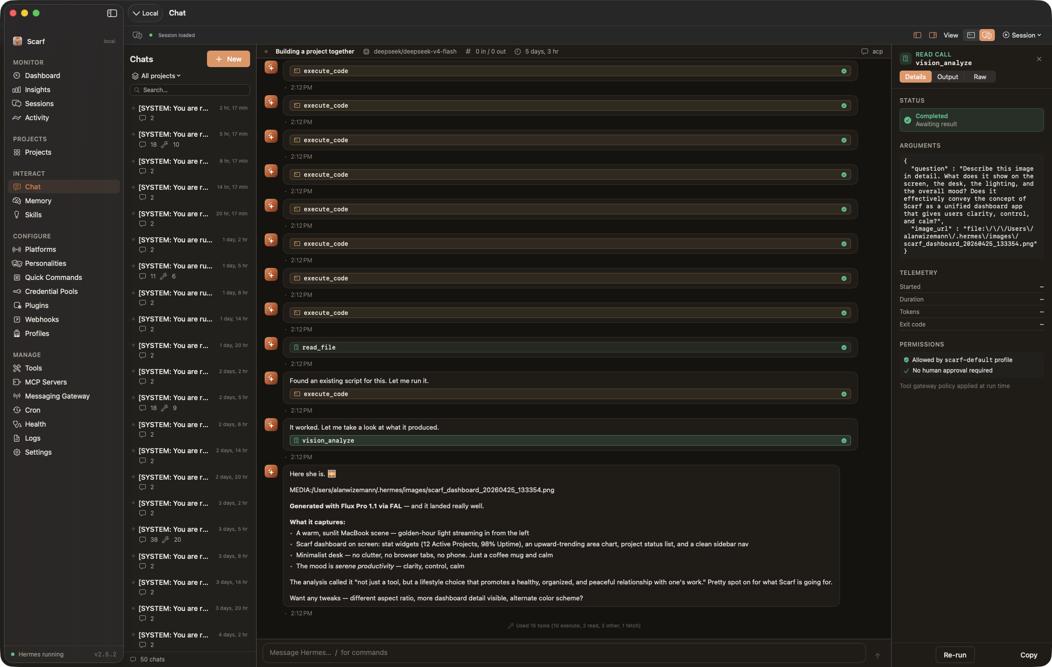 Scarf — Native Mac & iOS app for your Hermes AI agent